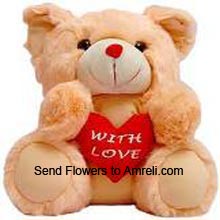 A 3 Feet Tall Teddy Bear With A Heart (  Please Note That We Reserve The Right To Substitute Any Product With A Suitable Product Of Equal Value In Case Of Non Availability Of A Certain Product)