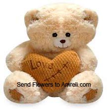 4 Feet Tall Teddy Bear With A Heart (  Please Note That We Reserve The Right To Substitute Any Product With A Suitable Product Of Equal Value In Case Of Non Availability Of A Certain Product)