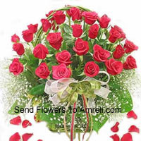 Basket Of 30 Red Roses