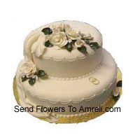2 Tier, 4 Kg (8.8 Lbs) Butter Scotch Cake. To Change The Flavor You Can Specify The Flavor You Require In 