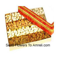 1 Kg Assorted Dry Fruits In A Gift Basket