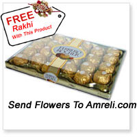 24 Pieces Ferrero Rocher With A Free Rakhi