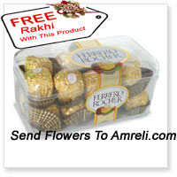 16 Pieces Ferrero Rocher With A Free Rakhi